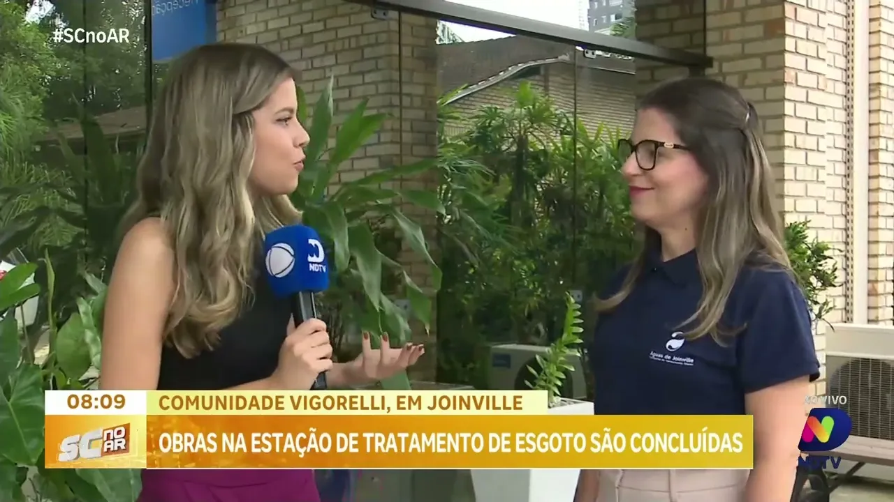 Foram concluídas as obras na estação de tratamento de esgoto em Vigorelli, Joinville