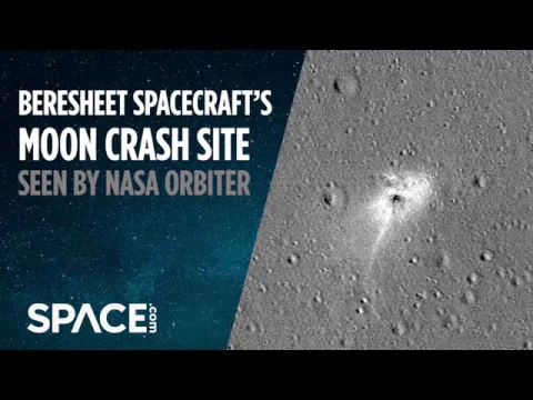 Beresheet Spacecraftu0027s Moon Crash Site Seen by Orbiter