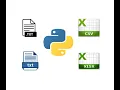 Convert txt to Excel csv or xlsx using Python