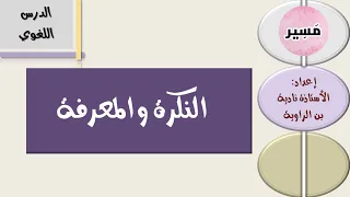 النكرة و المعرفة الدرس اللغوي الأولى 