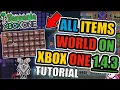 TERRARIA 1 4 3 2 0 ALL ITEMS MAP ON XBOX ONE WITH MODDED STACKS - TUTORIAL See Description