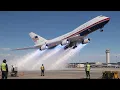 Vertical Take Off Trump s New Air Force One First Flight - VC-25B Boeing 747-8