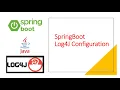 how to configure Log4J2 in Spring Boot
