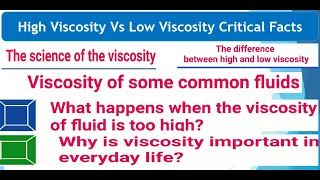 High Viscosity Vs Low Viscosity Critical Facts