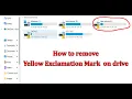 Yellow triangle warning on C Drive D drive on Windows Yellow Sign on C Drive in Windows 11