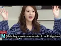 Lagu Compilation of Sandara Park speaking tagalog in Korea