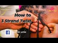 How to Style Three Strand Twist Bob on Short Dreads Detailed for Beginners