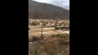 سيل عارم يجتاح طريق السيل الكبير البهيته الطائف 