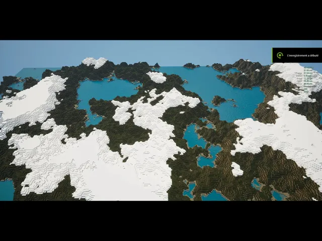 UnrealCraft Infinite WIP - Minecraft style voxel world created with blueprints in Unreal Engine 5.2