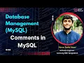 Database MySQL - Day 5 Lecture 2 How to Write Comments in an SQL Server Script File