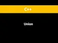 C Union User-Defined Data Type