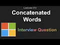 Leetcode 472 Concatenated Words