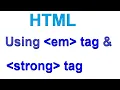 Download Lagu Cara menggunakan tag kuat \u0026 tag em dalam HTML