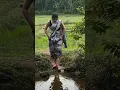 Lagu romantic aunty crossing river in saree #viral #trending #shorts#aunty#romantic#river#nature#saree