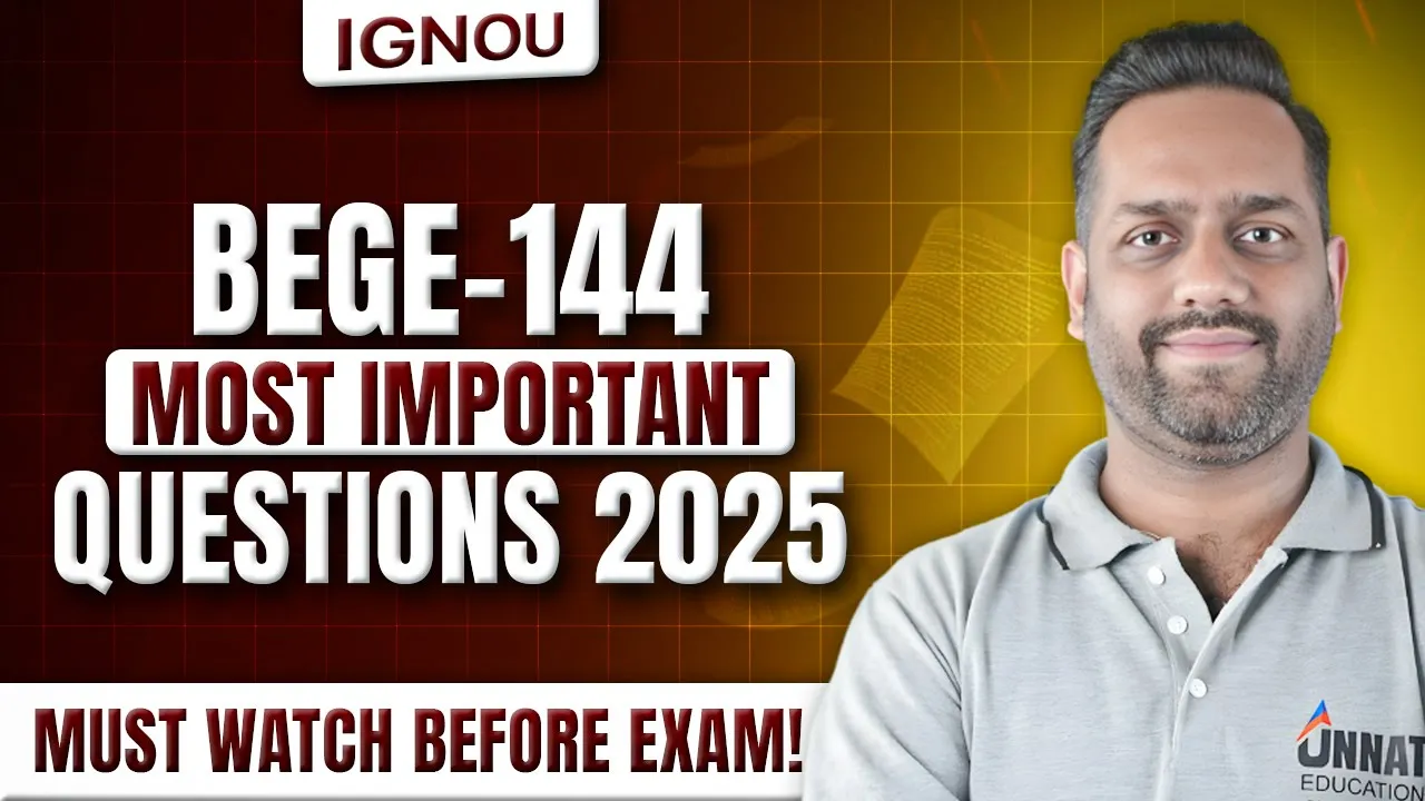 BEGE 144 Question Paper June 2025 Solved | Understanding The Novel BEGE 144 Important Questions
