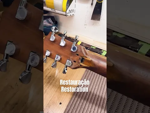 Trocando o Headstock do violão Taylor #guitarrestoration