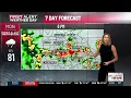 First Alert Forecast Stormy afternoon and evening with a flash flood risk
