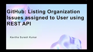 GitHub Listing Organization Issues assigned to User using REST API