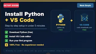 How to Install Python and VS Code Python for Non-Programmers Made Simple