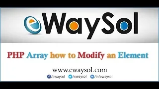 PHP array modify element PHP Tutorials eWaySol