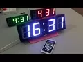 Bluetooth Digital Wall Clock CLK4D4SBW