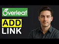 How to ADD LINK in Overleaf LaTeX Resume