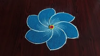 2 small latest daily use rangoli designs (5×3) dot's...