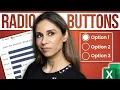 Create INTERACTIVE Excel Dashboards With Option Buttons How to use Radio Buttons