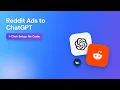 Reddit Ads to ChatGPT 60-Second Setup No Code 3 Steps