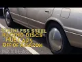 Racing disc hubcaps off Amazon