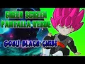 Goku Black Super Saiyajin Rose Chibi Green Screen