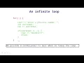 Introduction to infinite loops - Theory
