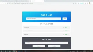 TODO List CRUD In JavaScript With Source Code Source Code Projects