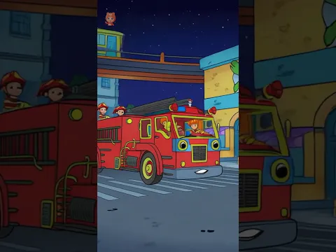 Wheels on the Firetruck Spooky #nurseryrhymes #halloween #shorts