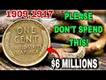 Rare 1909 1917 One Cent Coins - How Much Are They Worth