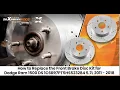 How to Replace the Front Brake Disc Kit for Dodge Ram1500 DS 1C6RR7PT5HS523284 5 7L 2011-2018