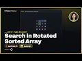 Search in Rotated Sorted Array - LeetCode 33 Structured Search JavaScript