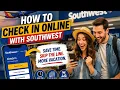 How to check in online with Southwest