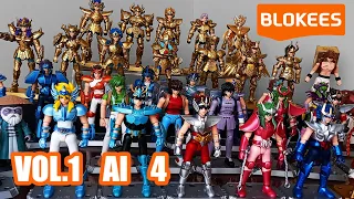 Ensamble de 36 figuras de SAINT SEIYA | Blokees Galaxy Version Vol 1 al 4 (Speed Building)