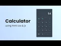 Build a Stunning Calculator Using HTML CSS JavaScript Beginner-Friendly Tutorial
