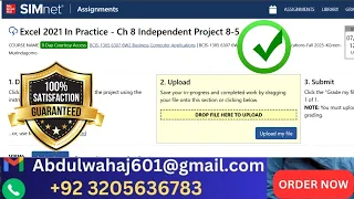 Excel 2021 In Practice - Ch 8 Independent Project 8-5