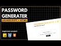 Build Password Generator App with JavaScript Tutorial