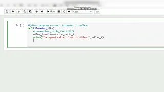 Python Program Convert Kilometer to Miles Python Programming Solutions