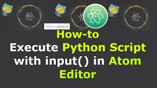How to Execute Python Script with input in Atom Editor