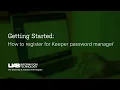 How to register for Keeper password manager