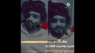 شيله بدر العزي كم تمنيت اللقاء بك  دندنها