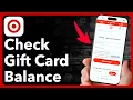 How To Check Target Gift Card Balance