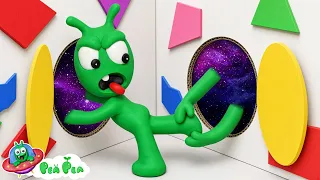Pea Pea Find the Way to Escape the Magic Cube Challenge! - Cartoon for kids