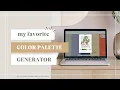 Free Color palette generator How to use COOLOR