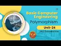 24 1 Unit Introduction Polymorphism Unit 24 BT-205 C Programming BCE RGPV